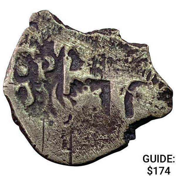 1500s-1600s Spanish Colonial Silver Cob NEARLY UNCIRCULATED