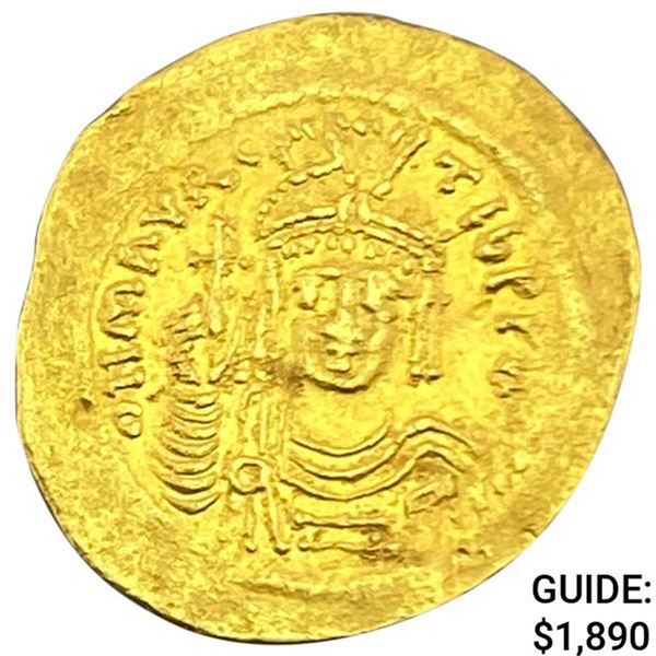 Byzantine M. Tiberius 582-602 AD Gold Solidus UNCIRCULATED