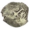 Image 2 : 1500s-1600s Spanish Colonial Silver Cob NEARLY UNCIRCULATED
