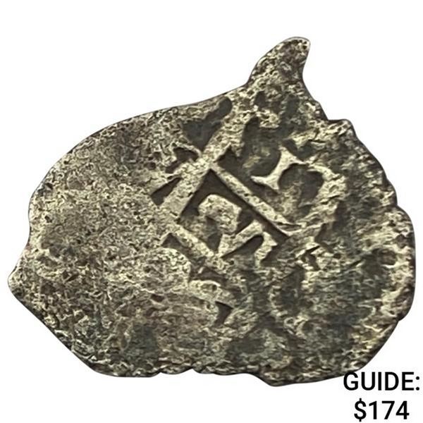 1500s-1600s Spanish Colonial Silver Cob NEARLY UNCIRCULATED