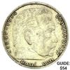 Image 1 : 1936-A Germany Silver 5 Reichsmark CLOSELY UNCIRCULATED