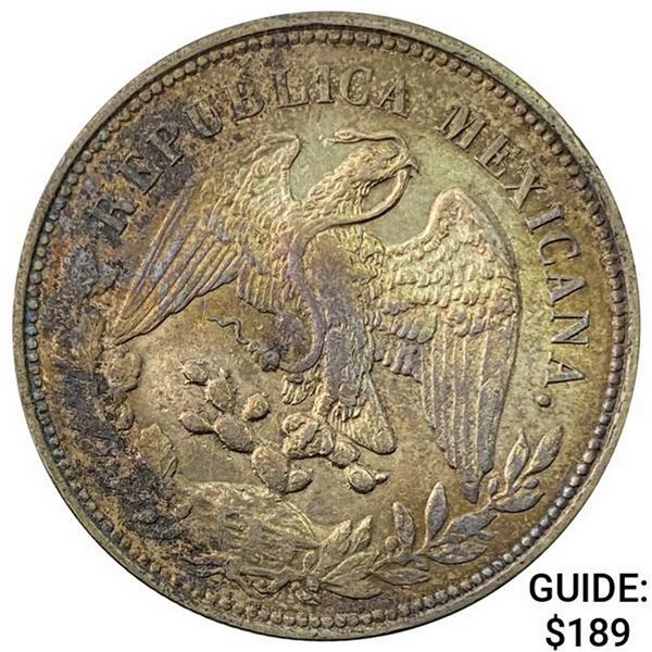 1900Mo AM Mexico Silver Peso CHOICE AU