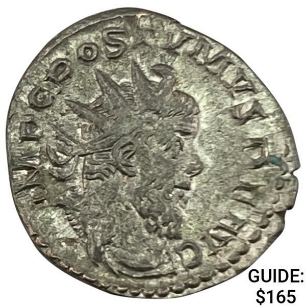 260-269 AD Romano-Gallic BI Double Denarius UNCIRCULATED