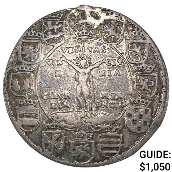 1597 German States Brunswick Silver Thaler NEARLY UNCIRCULATED