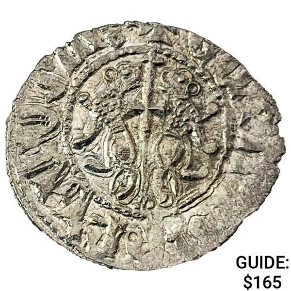 1198-1219 AD Crusades Armenia Silver Tram Levon I CLOSELY UNCIRCULATED