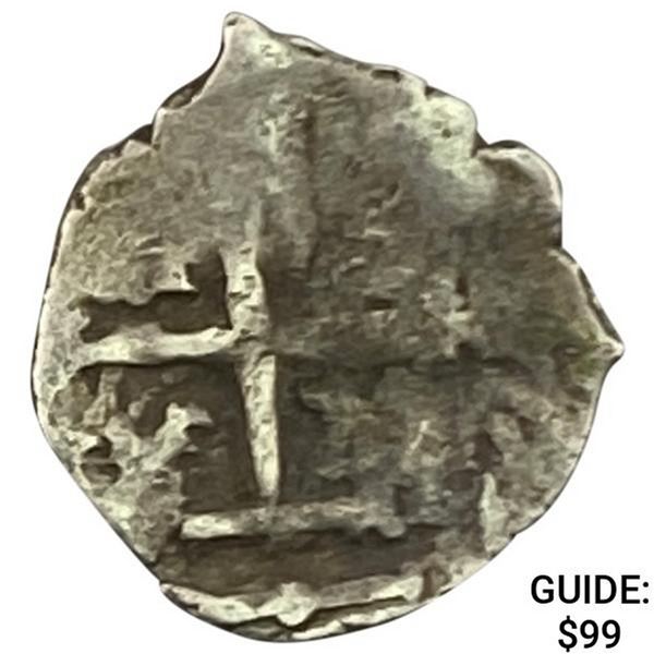 1500s-1600s Spanish Empire Silver 1/2 Reales NEARLY UNCIRCULATED