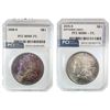 Image 1 : 1878-1880 GEM BU Morgan Silver Dollar[2 Coins] PCI MS66 PL