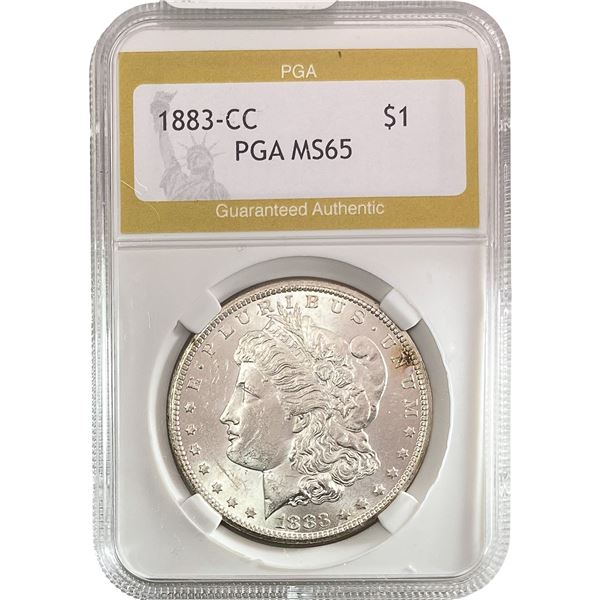 1883-CC Morgan Silver Dollar PGA MS65