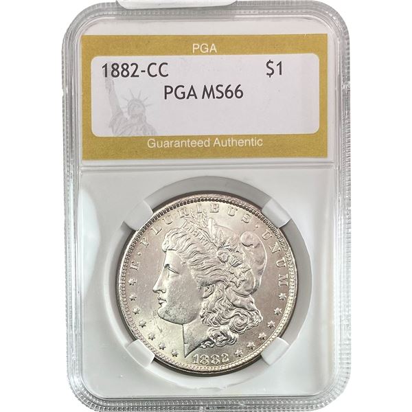 1882-CC Morgan Silver Dollar PGA MS66
