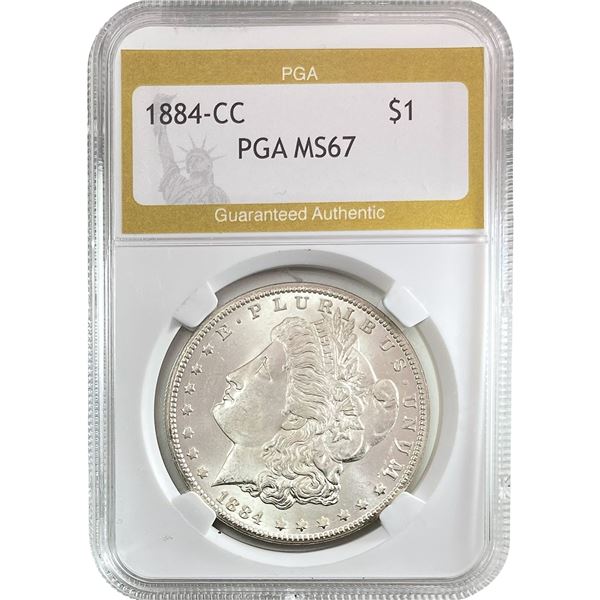 1884-CC Morgan Silver Dollar PGA MS67