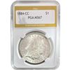 Image 1 : 1884-CC Morgan Silver Dollar PGA MS67