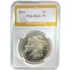 Image 1 : 1921 Morgan Silver Dollar PGA MS63+ PL