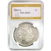 Image 1 : 1880-O Morgan Silver Dollar PGA MS64