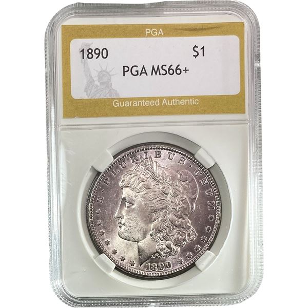 1890 Morgan Silver Dollar PGA MS66+