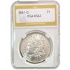 Image 1 : 1881-O Morgan Silver Dollar PGA MS62