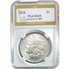 Image 1 : 1878 Rev 79 Morgan Silver Dollar PGA MS65