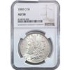 Image 1 : 1880-O Morgan Silver Dollar NGC AU58