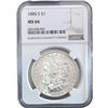 Image 1 : 1880-S Morgan Silver Dollar NGC MS66