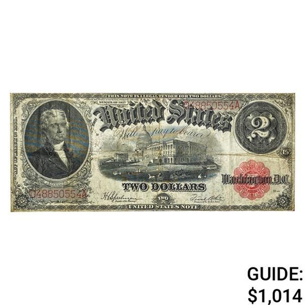 1917 $2 U.S. Legal Tender Note