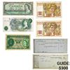 Image 1 : [7] 1847-1954 Mixed Foreign Currency & U.S. Exonumia