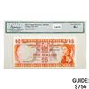 Image 1 : 1974 Fiji $5 ND Banknote Currency Legacy 64