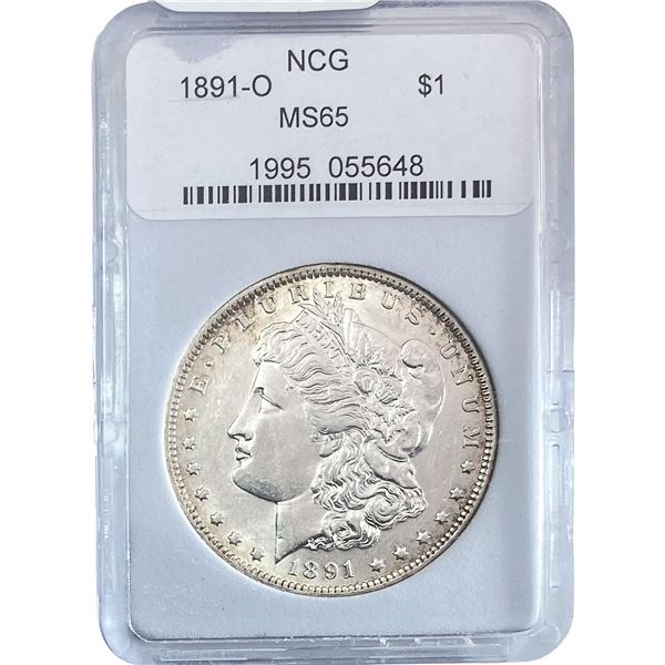 1891-O Morgan Silver Dollar NCG MS65