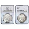 Image 1 : 1878-1879 GEM BU Morgan Silver Dollar [2 Coins] NGC MS63