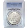 Image 2 : 1878-1899 UNC Morgan Silver Dollar [5 Coins] PCGS AU/MS58-63
