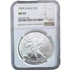 Image 10 : 1999-2011 GEM BU Silver Eagle [5 Coins] NGC MS69