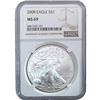Image 8 : 1999-2011 GEM BU Silver Eagle [5 Coins] NGC MS69