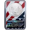 Image 5 : 1992-2021 GEM BU Silver Eagle [5 Coins] NGC MS69