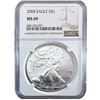 Image 8 : 1992-2021 GEM BU Silver Eagle [5 Coins] NGC MS69