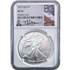 Image 4 : 2015-2023 GEM BU Silver Eagle [3 Coins] NGC MS70 Signed Label