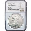 Image 2 : 2010-2021 GEM BU Silver Eagle [4 Coins] NGC MS70
