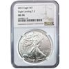Image 4 : 2010-2021 GEM BU Silver Eagle [4 Coins] NGC MS70