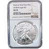 Image 6 : 2010-2021 GEM BU Silver Eagle [4 Coins] NGC MS70