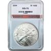 Image 6 : 2002-2017 GEM BU Silver Eagle [5 Coins] ICG MS69/70