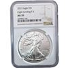 Image 6 : 2012-2021 GEM BU Silver Eagle [4 Coins] NGC MS70