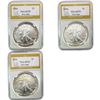 Image 1 : 1994 GEM BU Silver Eagle [3 Coins] PGA MS70