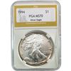 Image 2 : 1994 GEM BU Silver Eagle [3 Coins] PGA MS70