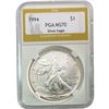 Image 4 : 1994 GEM BU Silver Eagle [3 Coins] PGA MS70