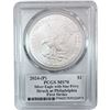 Image 5 : 2024-2025 GEM BU Silver Eagle [4 Coins] PCGS/CAC/ICG MS70
