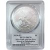 Image 7 : 2024-2025 GEM BU Silver Eagle [4 Coins] PCGS/CAC/ICG MS70