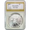 Image 2 : 1987 GEM BU Silver Eagle [4 Coins] PGA MS70