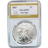 Image 8 : 1987 GEM BU Silver Eagle [4 Coins] PGA MS70
