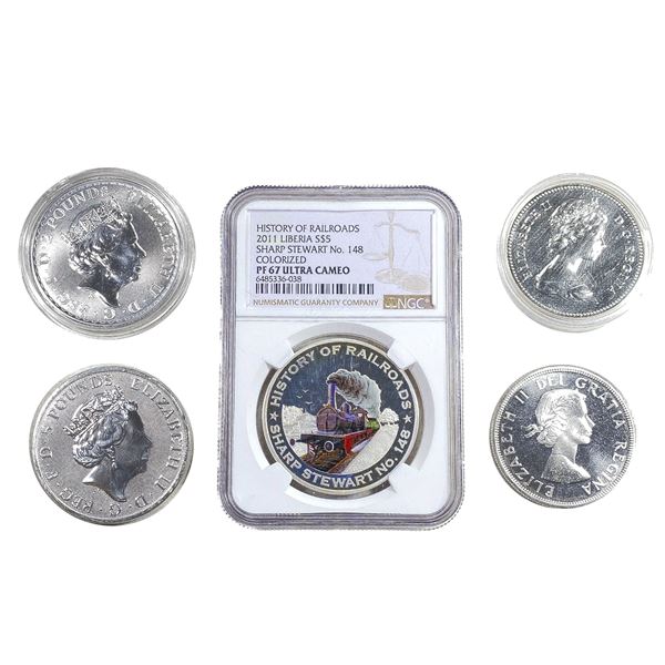 1964-2021 British and Canadian Silver Coiage[5 Coins] NGC PF67 DCAM