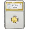 Image 1 : 1992 US 1/10oz Gold Eagle PGA MS70