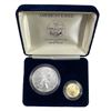 Image 1 : 1993 GEM BU US Gold and Silver Eagle Set [2 Coins]