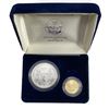 Image 2 : 1992 GEM BU US Gold and Silver Eagle Set [2 Coins]