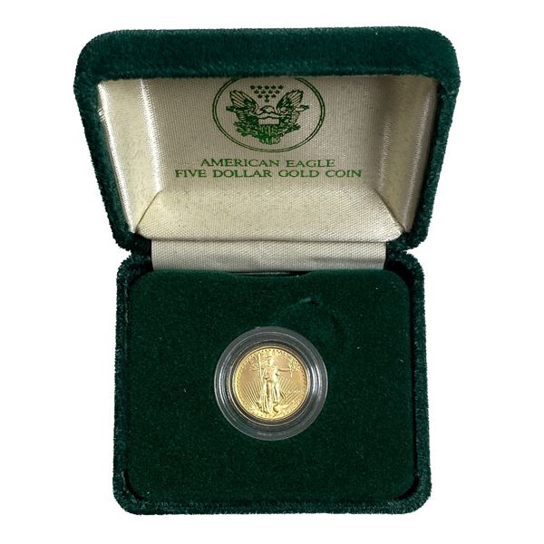 1990 GEM BU US 1/10oz Gold Eagle